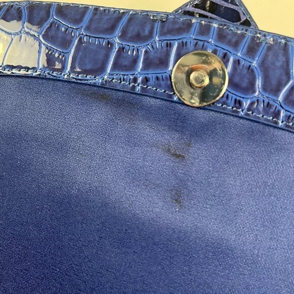 White House Black Market bag clutch blue (No Strap) - Picture 7 of 11